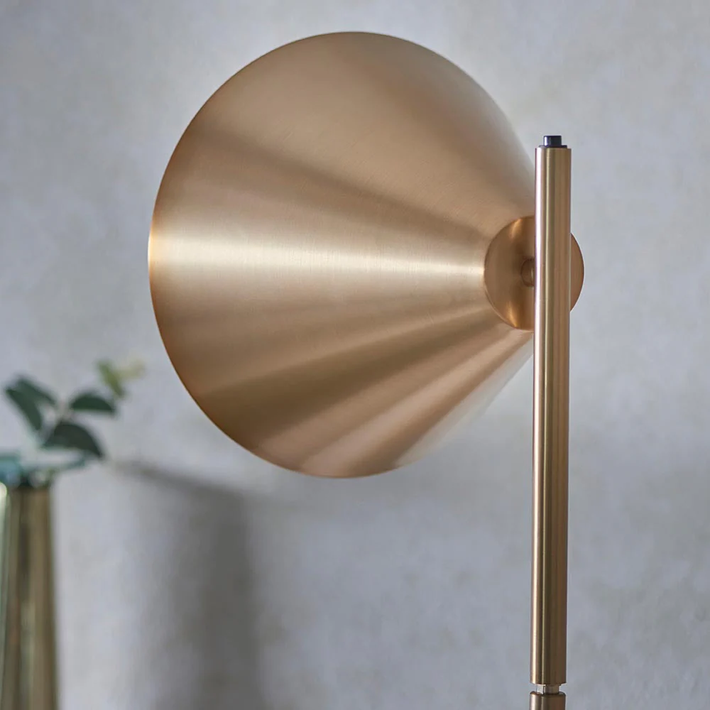 Lyra Task Floor Lamp -Antique Brass/Antique Bronze Finish E27 - Image 7