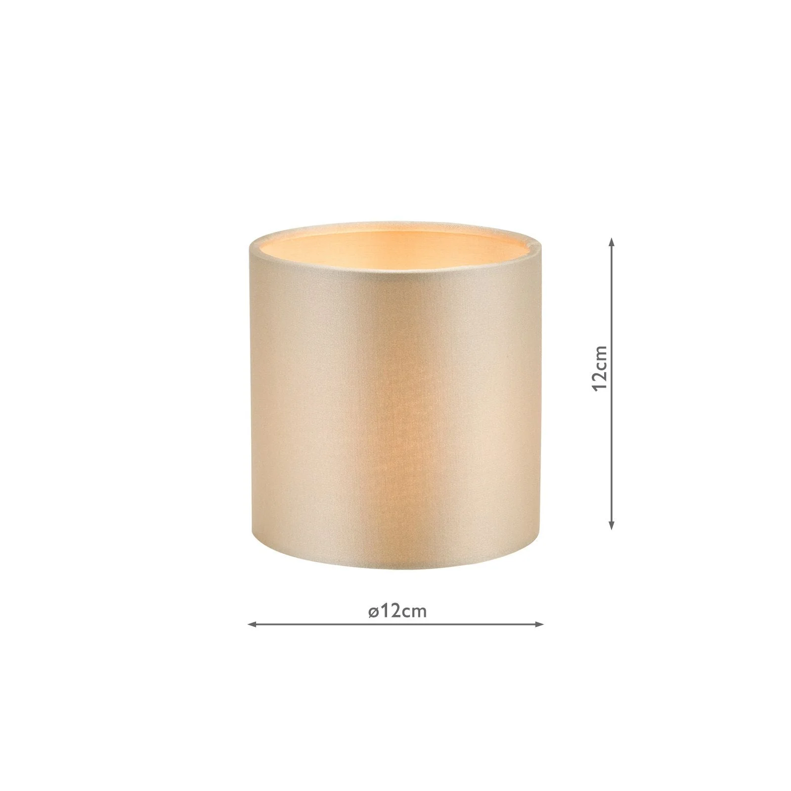 Lyris Cotton Drum Shade- Taupe/ Ivory - Image 3