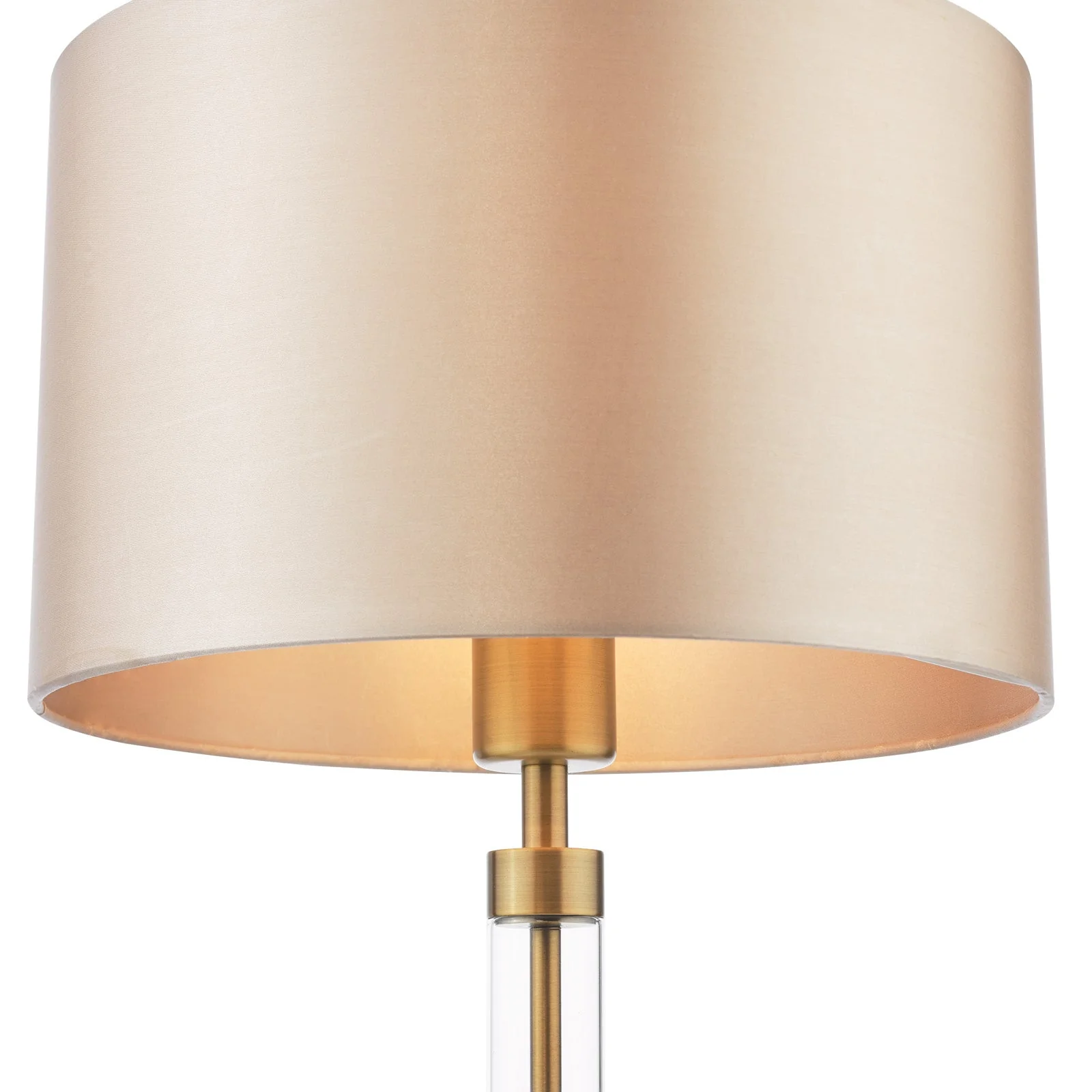 Lyris Taupe Cotton Drum Shade 30cm - Image 3