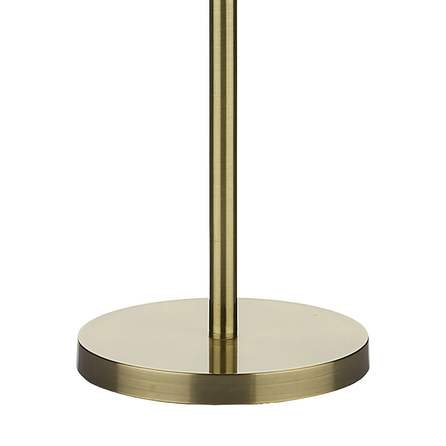 Madrid Floor Lamp Antique Brass/Satin Chrome With Shade E27 - Image 2