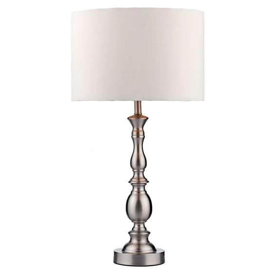 Madrid Table Lamps- Antique Brass/ Satin Chrome Finishes - Image 2