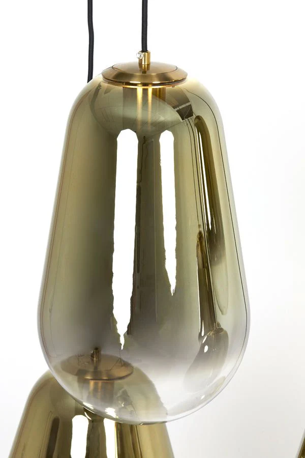 Maeve 7Lt Hanging Lamp - Clear Gold Finish - Image 3