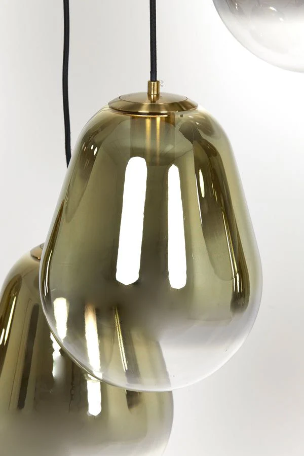 Maeve 7Lt Hanging Lamp - Clear Gold Finish - Image 4