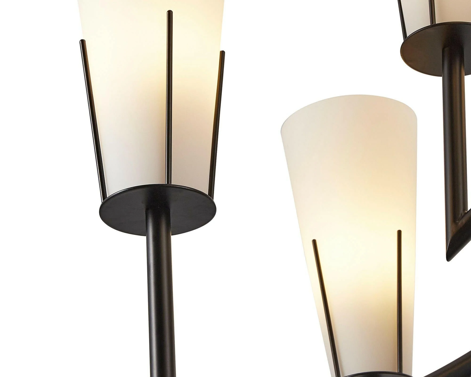 Magestic Chandelier - Black &amp; White Glass E14 - Image 5