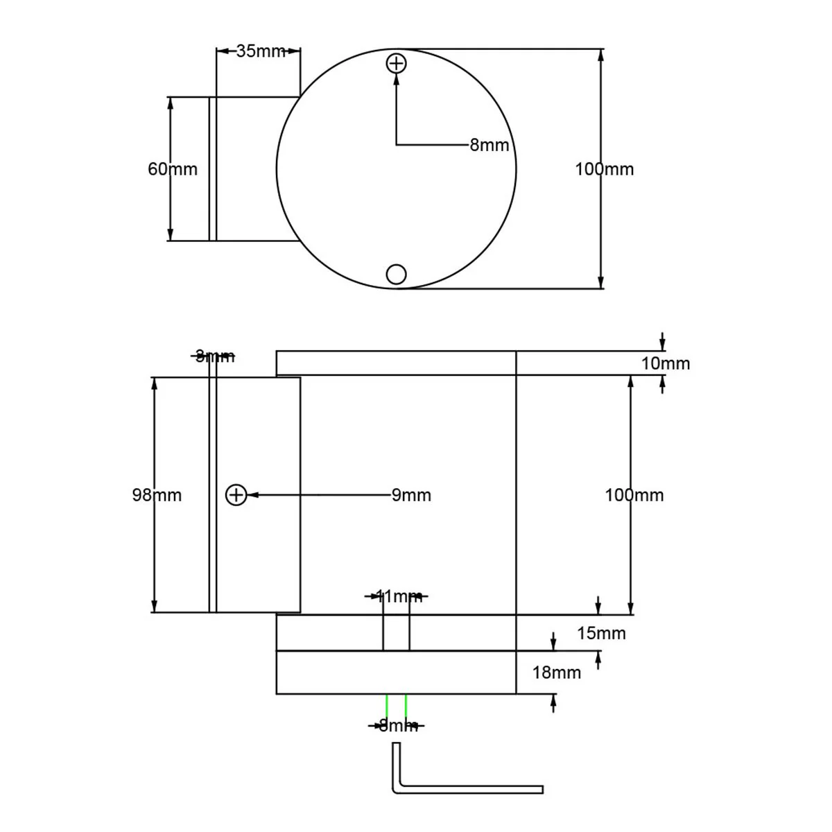 Magnus 1/2 Light Wall Light - Graphite - Image 6