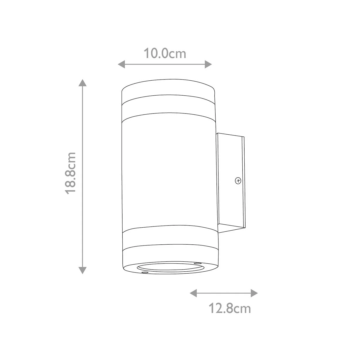 Magnus 1/2 Light Wall Light - Graphite - Image 8