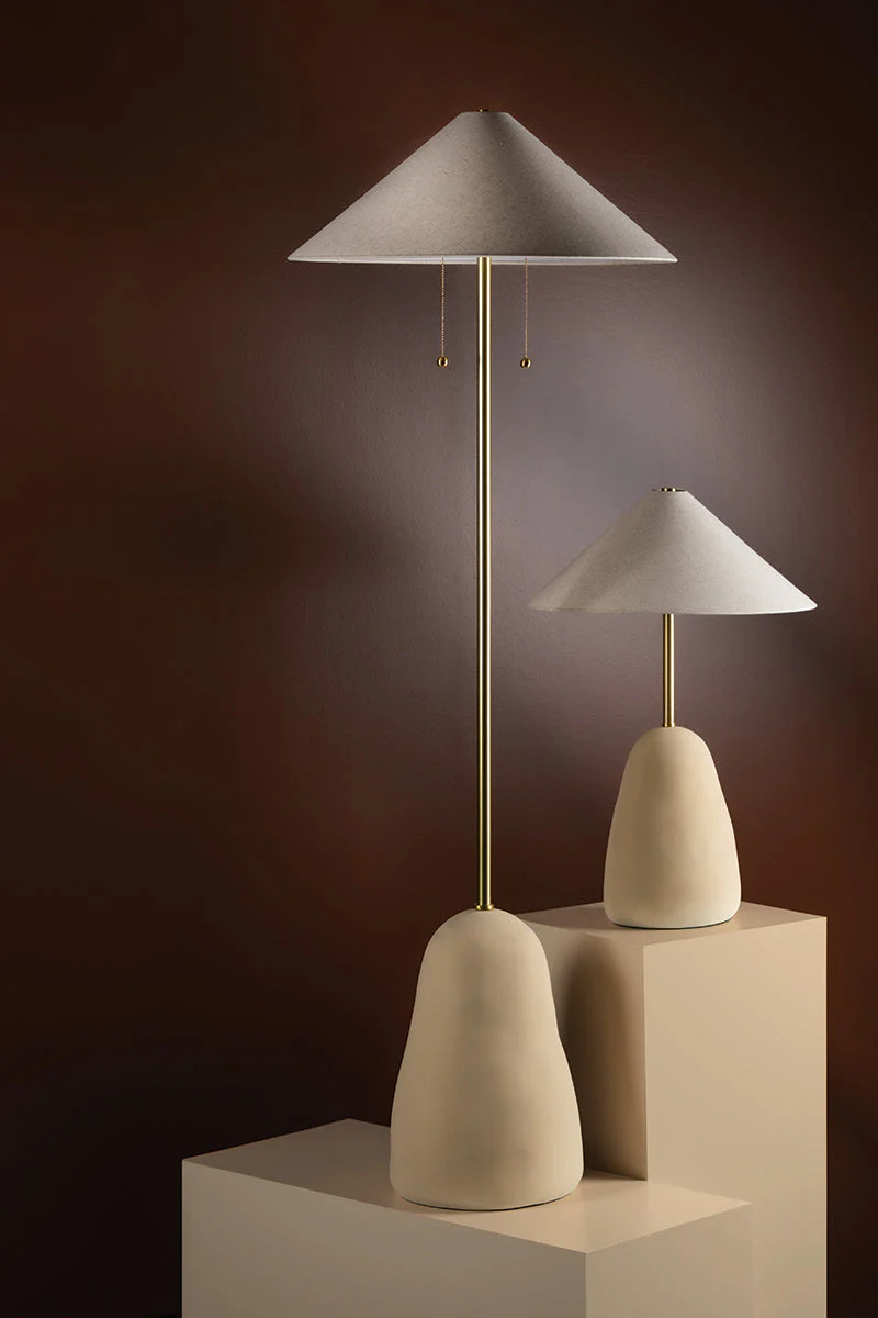Maia 1Lt Table Lamp - Brass - Image 4