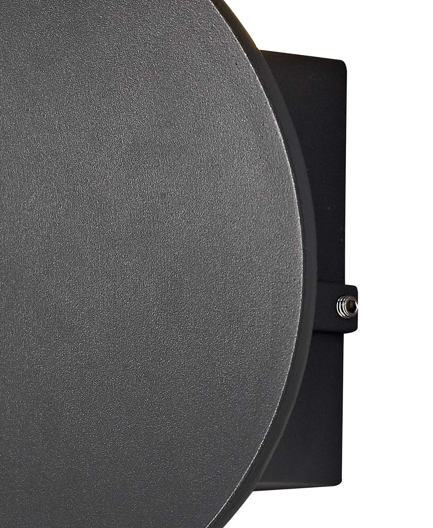 Maisie Wall Lamp, 1 x 6W LED, 3000K, 700lm, IP54, Anthracite, 3yrs Warranty - Image 3