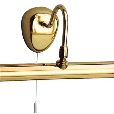 Malaga Picture Light - Antique Brass/ Polished Brass Metal - Image 7