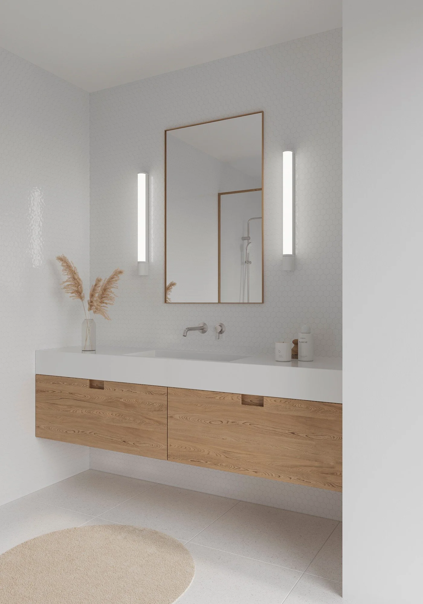 Malaika 49'/68' Wall light- Black/ White Finishes - Image 12