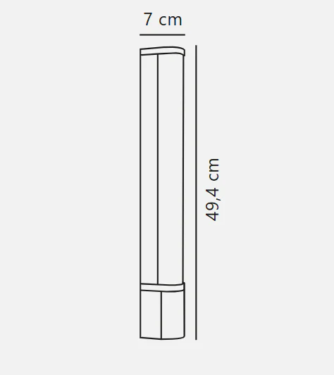 Malaika 49'/68' Wall light- Black/ White Finishes - Image 17