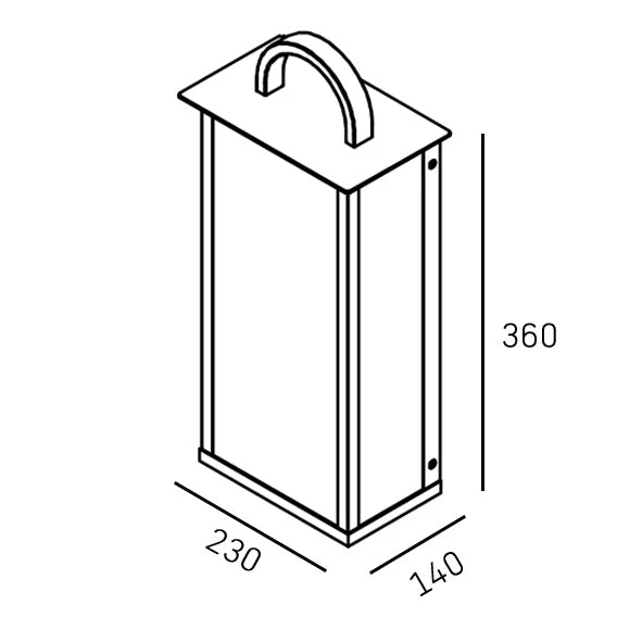 Malibu IP23 Outdoor Wall Lantern - Various Sizes - Image 6