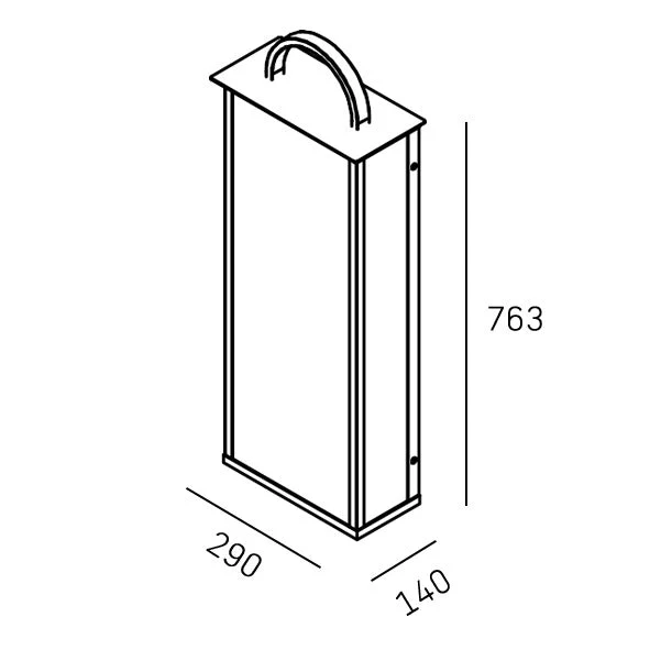 Malibu IP23 Outdoor Wall Lantern - Various Sizes - Image 8
