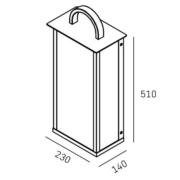 Malibu IP23 Outdoor Wall Lantern - Various Sizes - Image 9