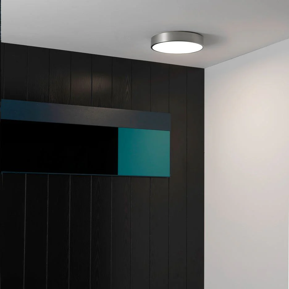 Mallon LED Round Bathroom Ceiling Light IP44 - Bronze/Polished Chrome/Matt Nickel - Image 4