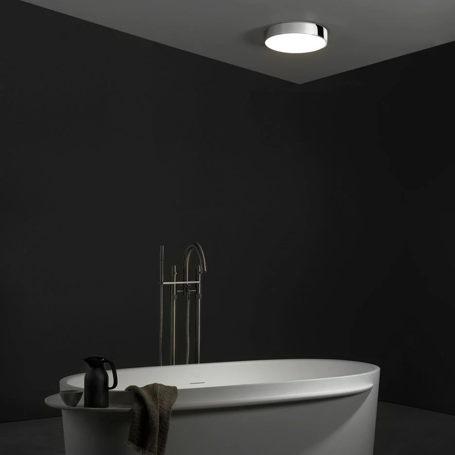 Mallon LED Round Bathroom Ceiling Light IP44 - Bronze/Polished Chrome/Matt Nickel - Image 5