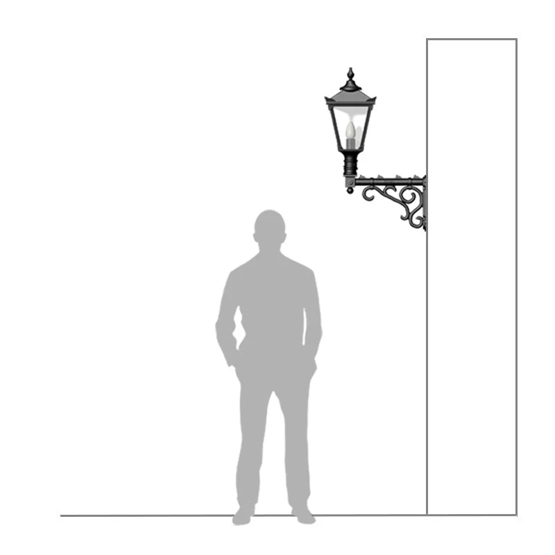 Malvern 1Lt Outdoor Wall Lamp - Cast Iron - Image 6