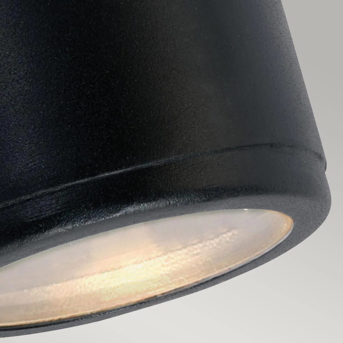 Mandal 1/2Lt Down Wall Light Black/Galvanised GU10 IP44 - Image 14
