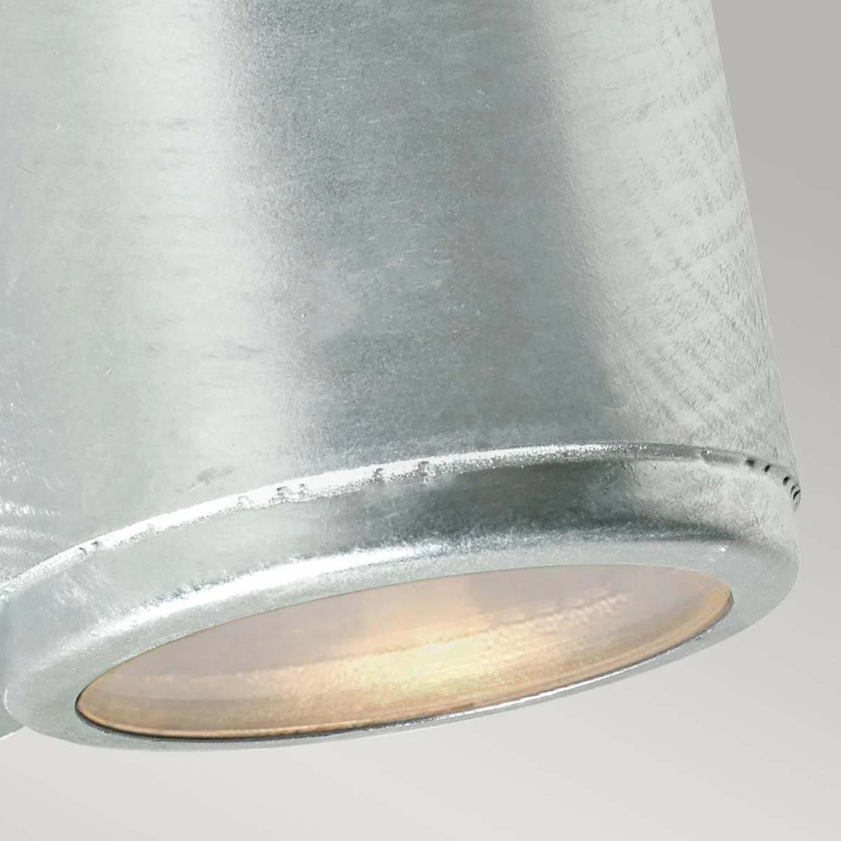 Mandal 1/2Lt Down Wall Light Black/Galvanised GU10 IP44 - Image 19