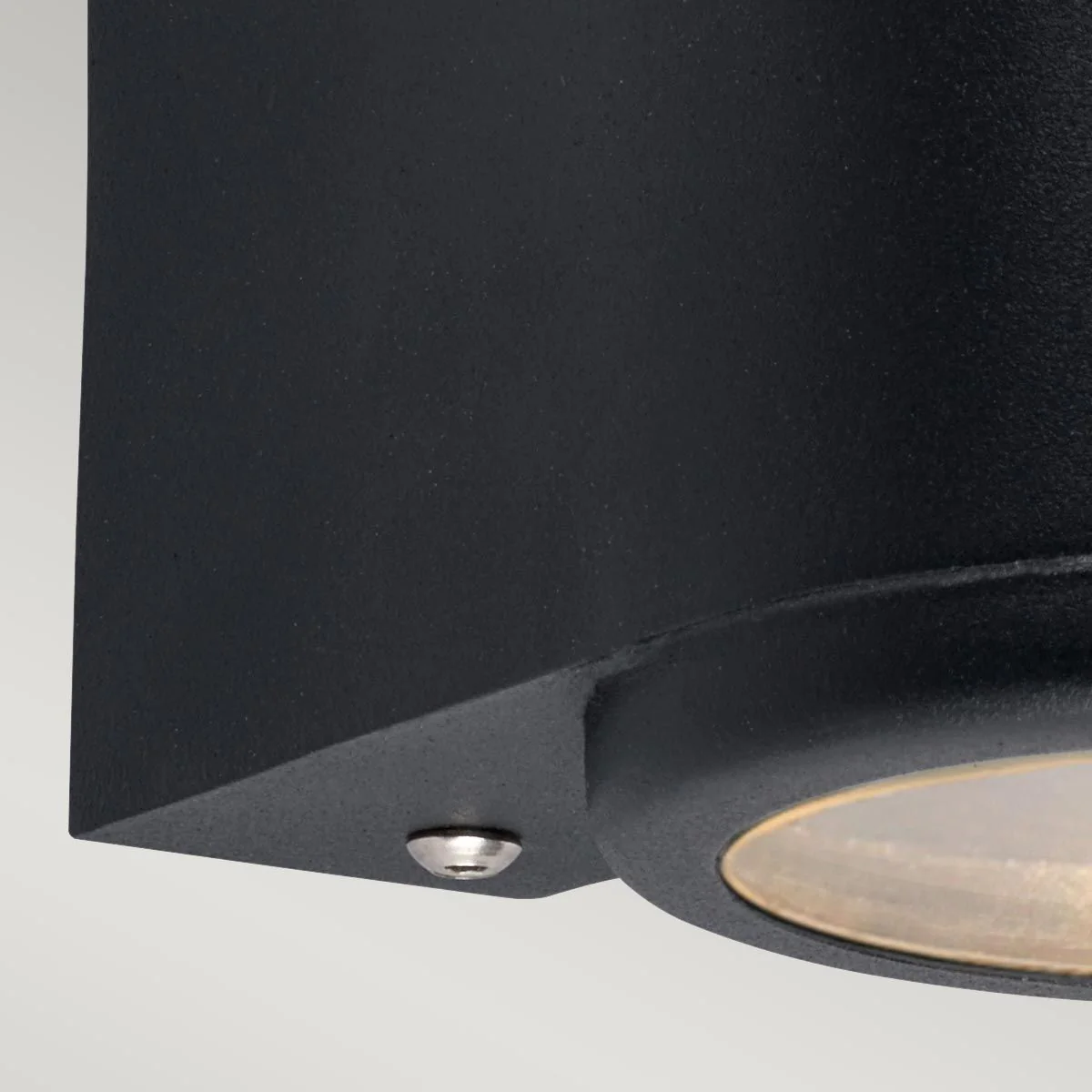 Mandal 1/2Lt Down Wall Light Black/Galvanised GU10 IP44 - Image 5