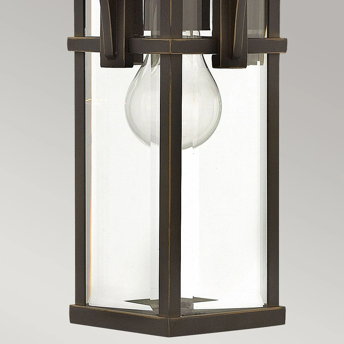 Manhattan 1 Light Chain Lantern - Oil Rubbed Bronze IP23 E27 - Image 4