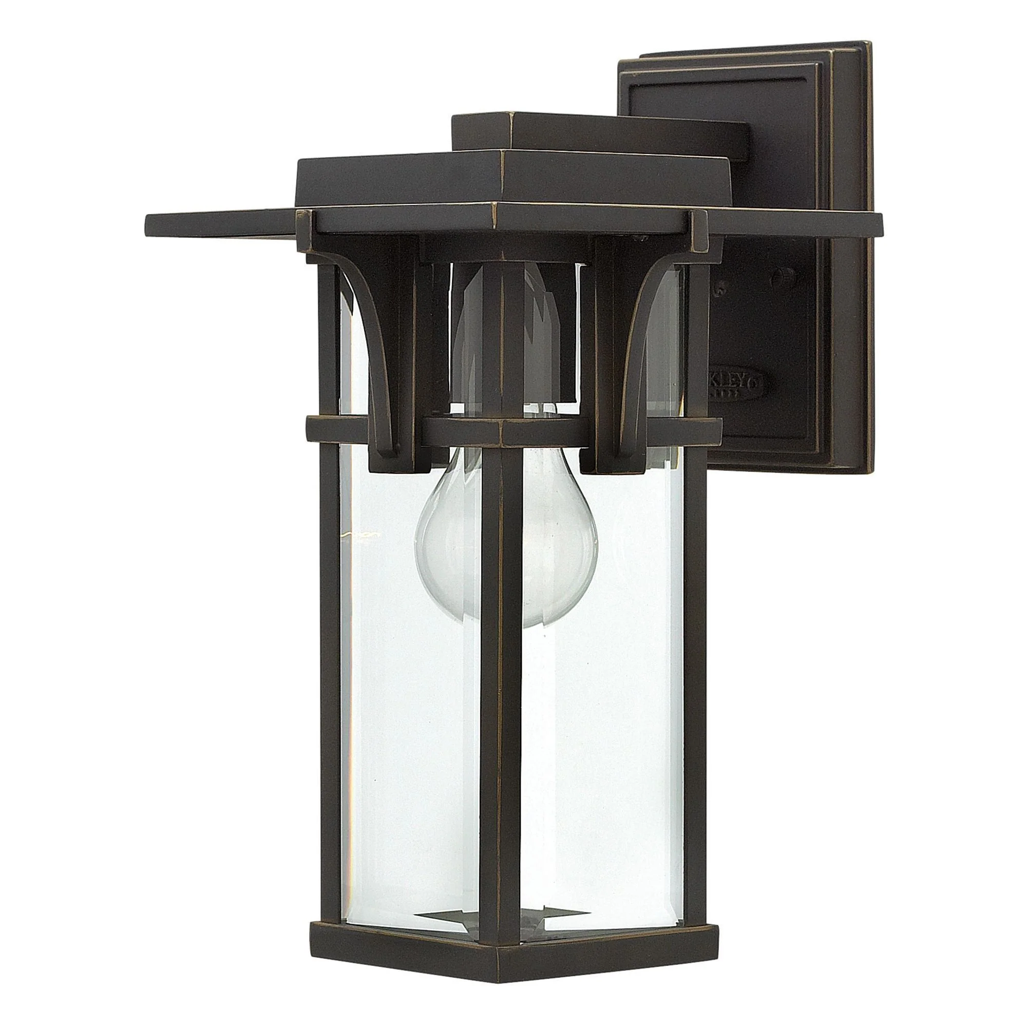 Manhattan 1Lt Small/Medium/Large Outdoor Wall Light - Oil Rubbed Bronze IP44