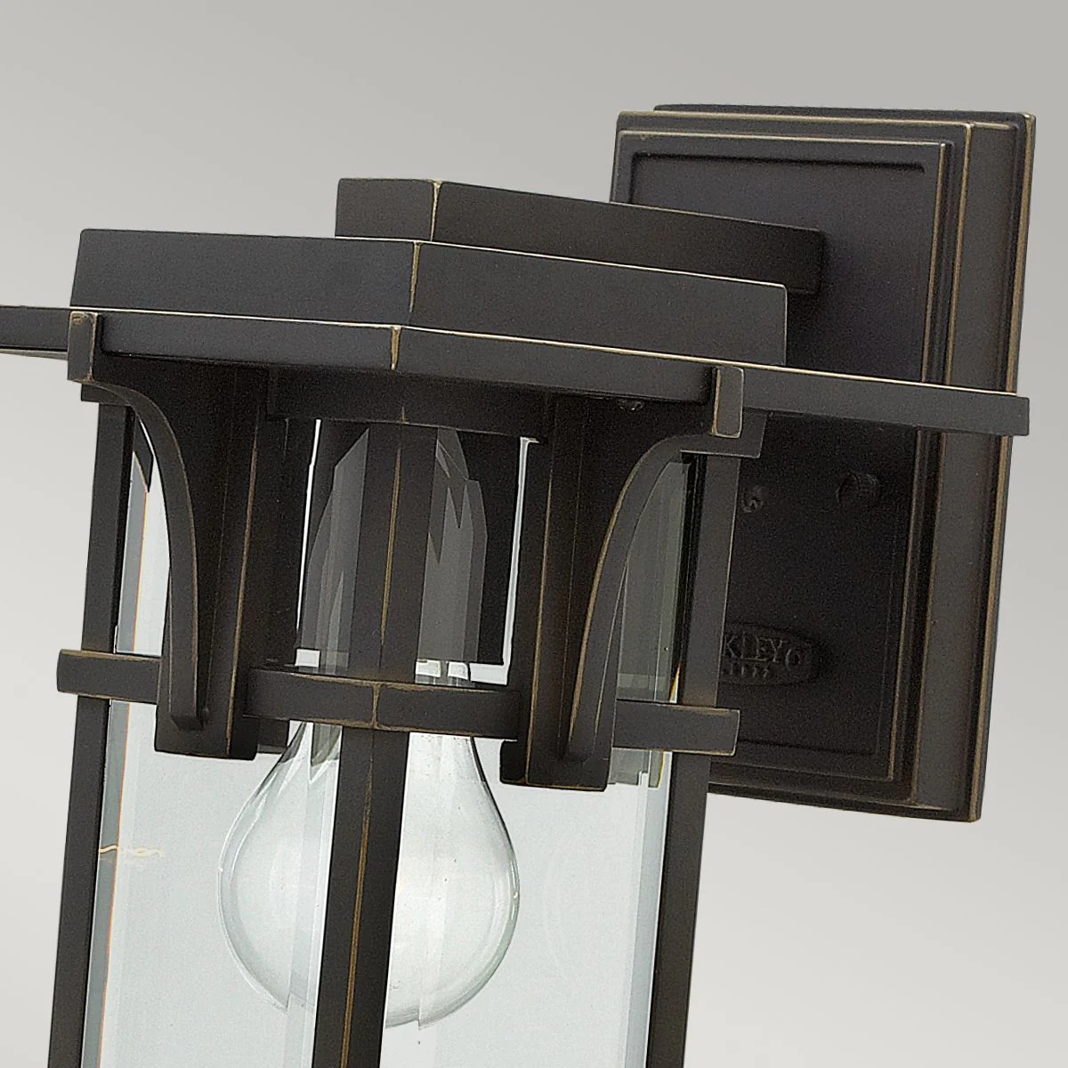Manhattan 1Lt Small/Medium/Large Outdoor Wall Light - Oil Rubbed Bronze IP44 - Image 3