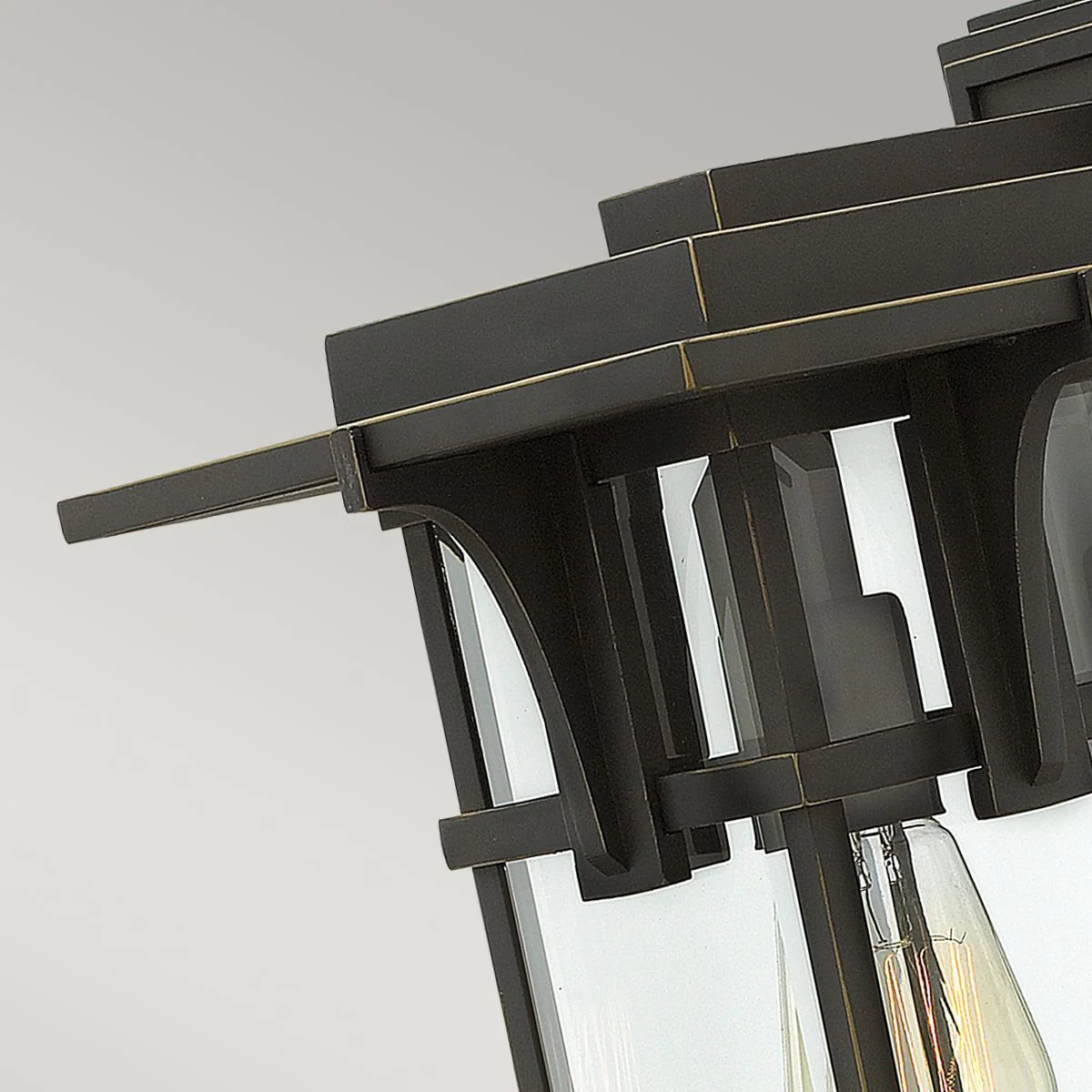 Manhattan 1Lt Small/Medium/Large Outdoor Wall Light - Oil Rubbed Bronze IP44 - Image 9