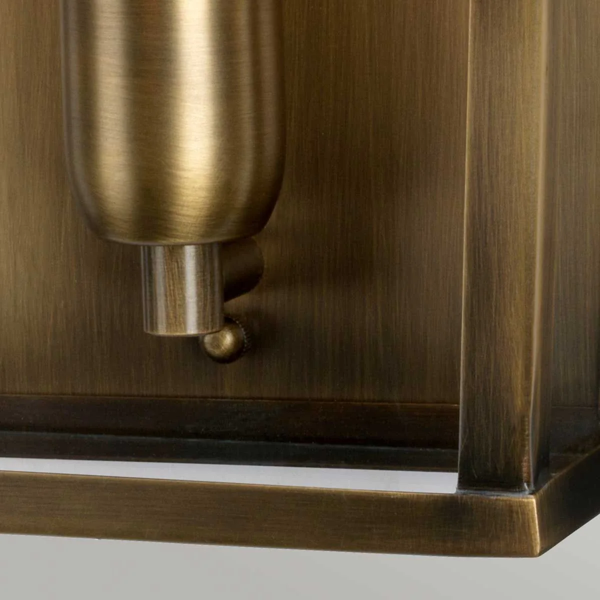 Mansion House 1/2Lt Wall Lantern - Aged Brass/Polished Nickel/Verdigris E27 IP44 - Image 7