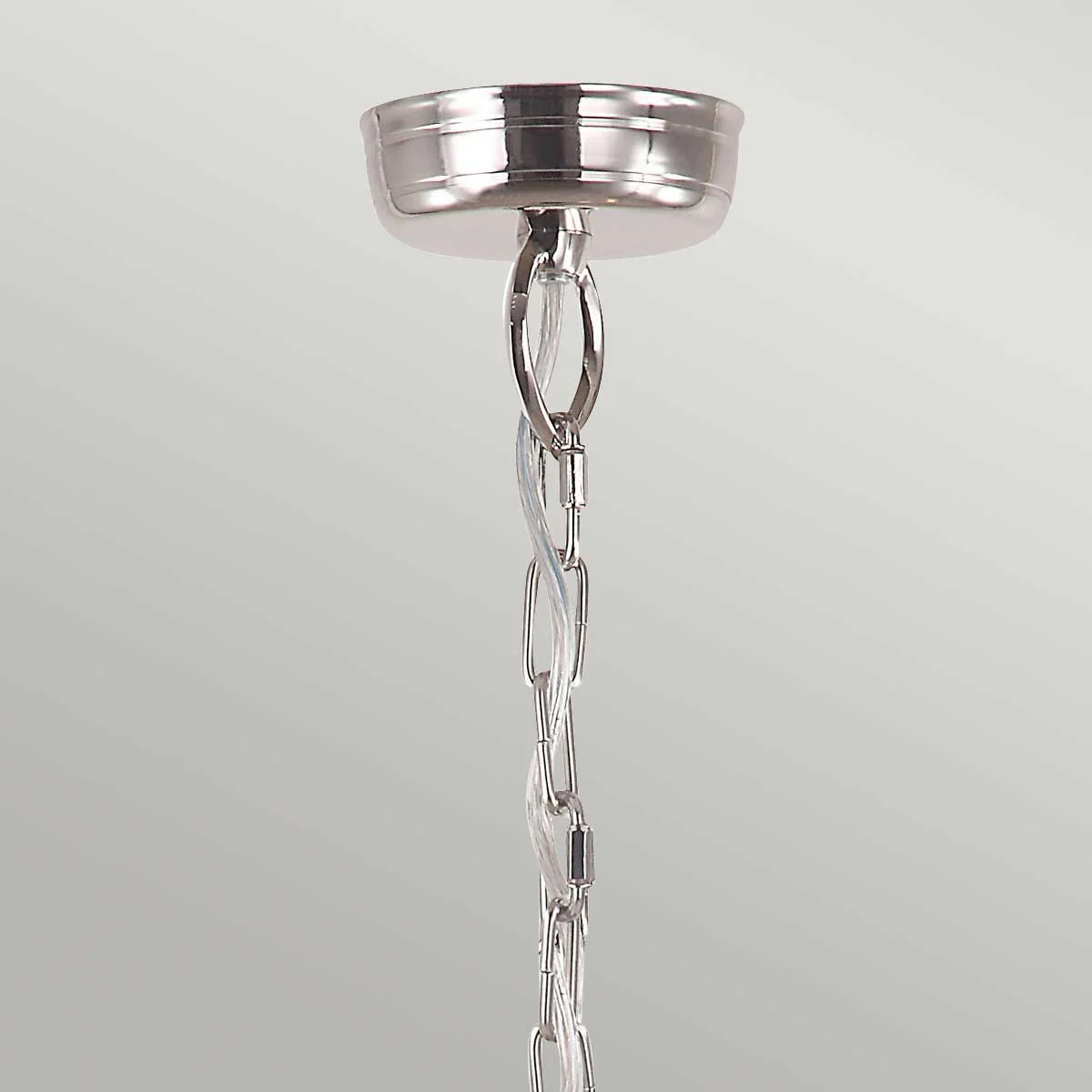 Mansion House 3 Light Chain Lantern - Aged Brass/Polished Nickel IP44 E14 - Image 7