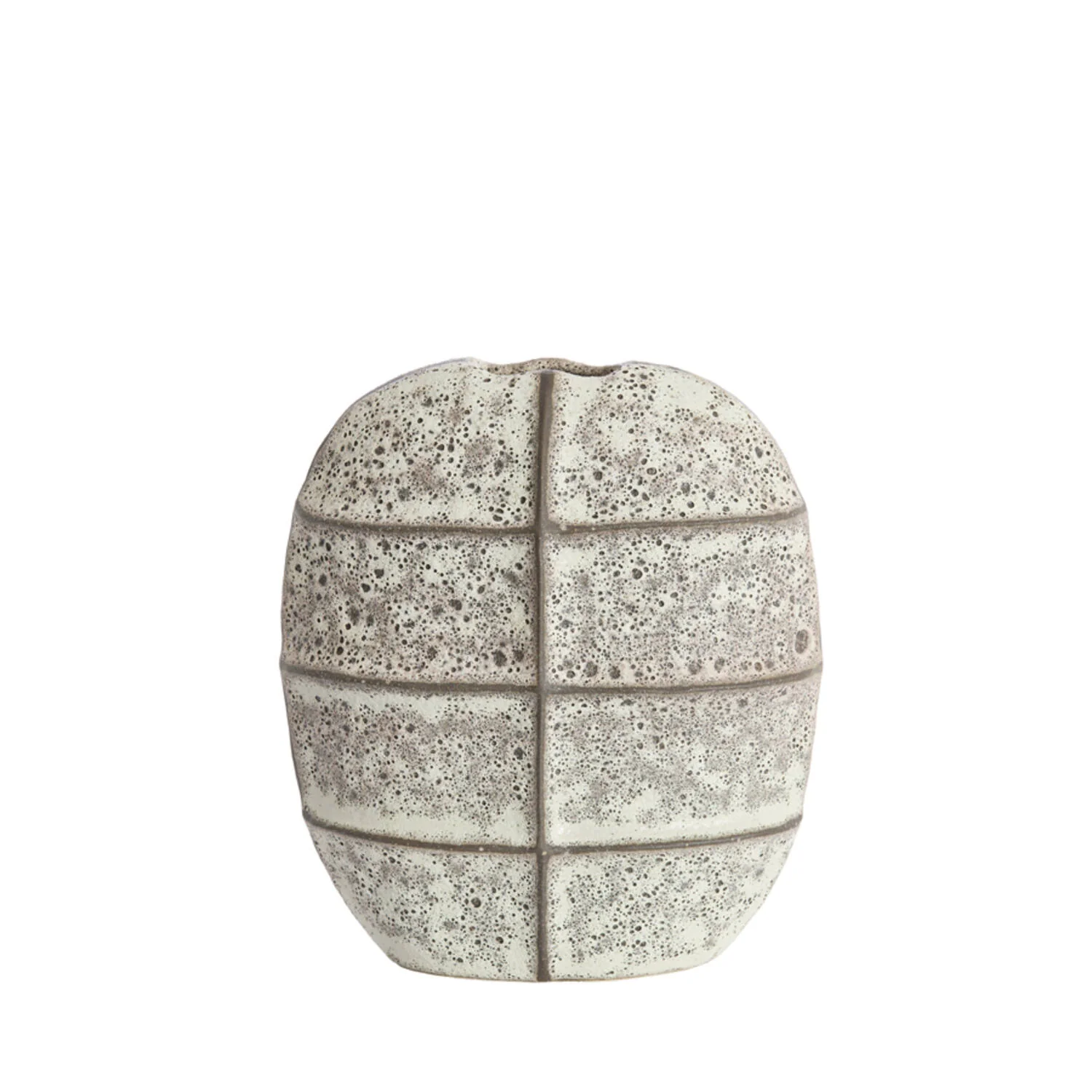 Mantu Vase Deco Ceramics - Matt Dark Brown & Cream - Image 2