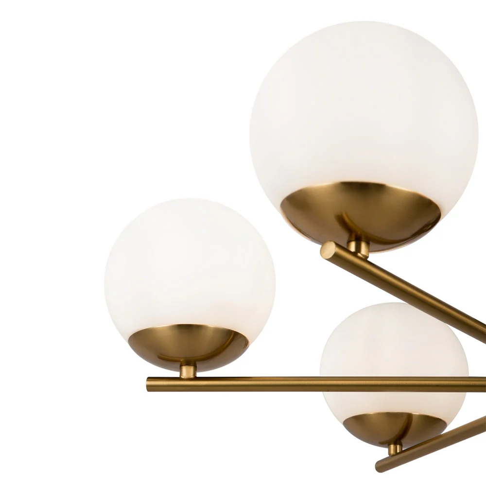 Camina 6/8Lt Chandelier - Brass Finish - Image 2