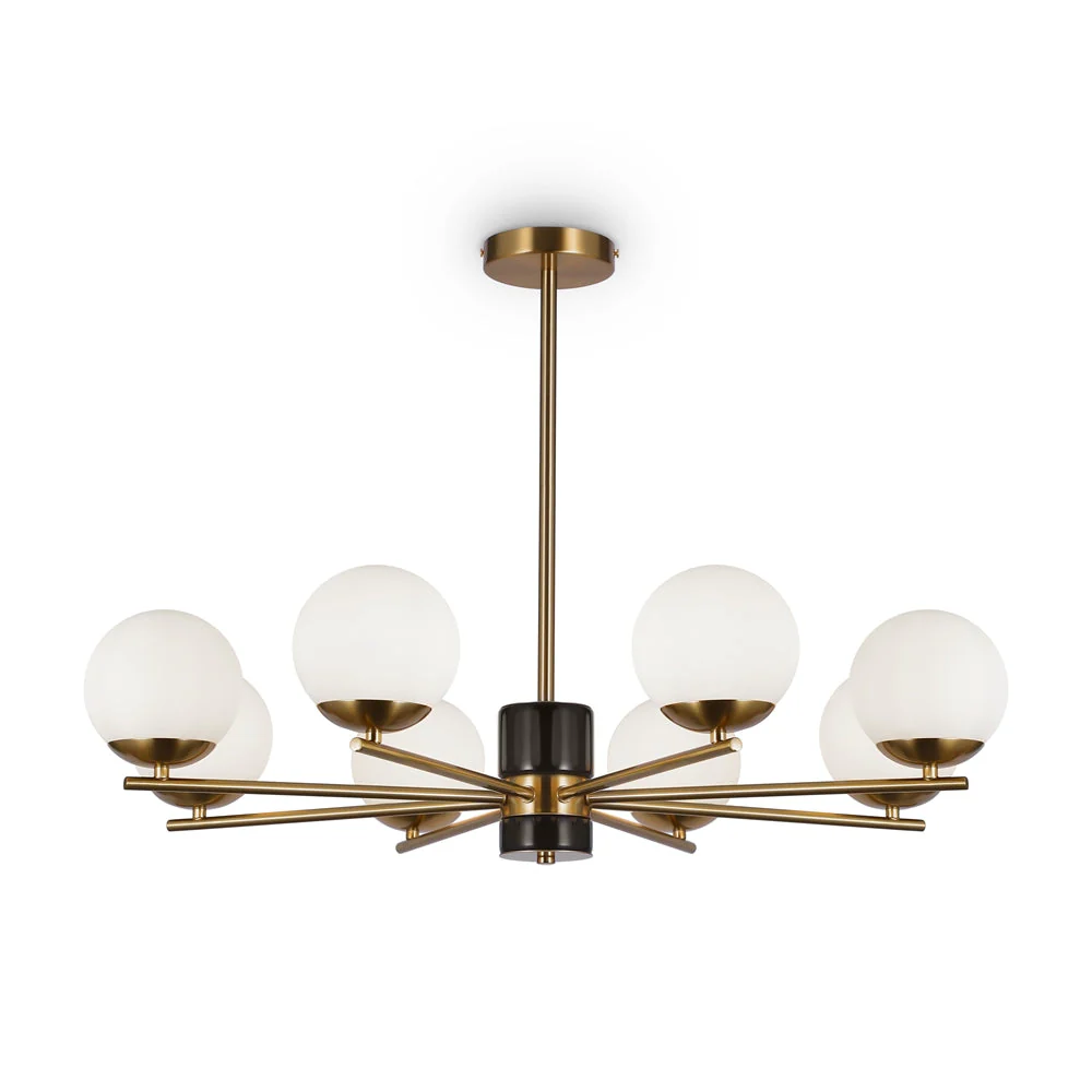 Camina 6/8Lt Chandelier - Brass Finish - Image 6