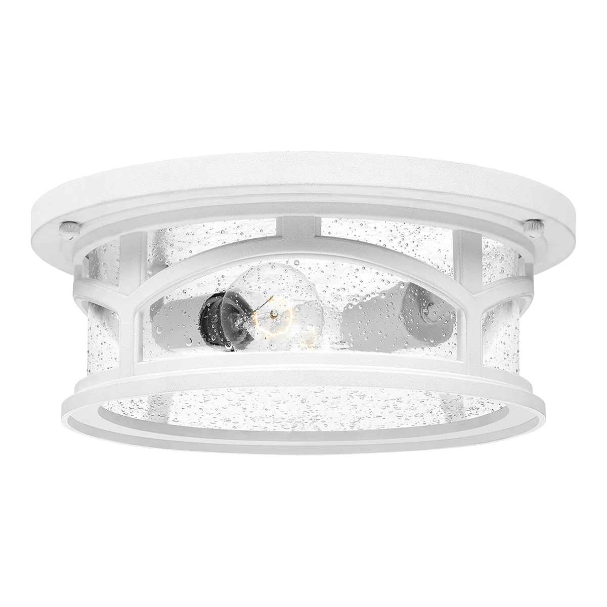 Marblehead 2Lt Flush Mount – Bronze/White Finish - Image 7