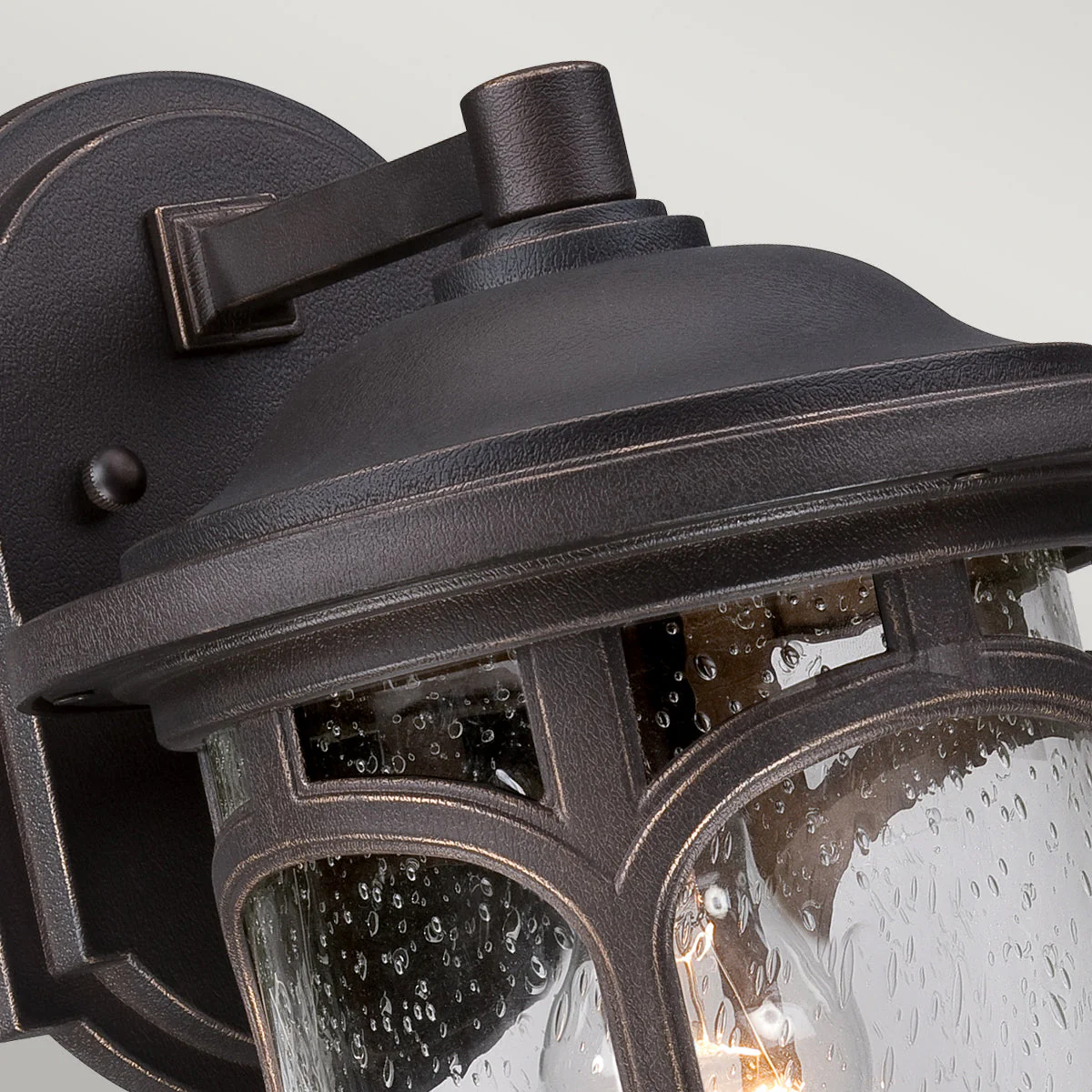 Marblehead Small/Medium Wall Lantern – Bronze/White Finish - Image 8