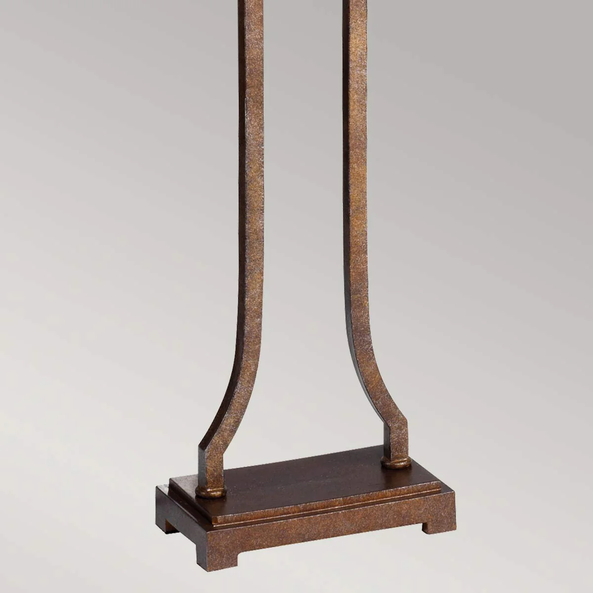 Marcella 1 Light Floor Lamp - British Bronze & Oxidized Bronze with Light Gold Shade E27 - Image 4