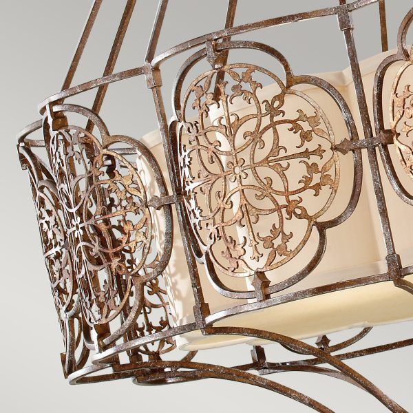 Marcella 4L Centre Ceiling Light - British Bronze/Oxidized Bronze Finish - Image 3