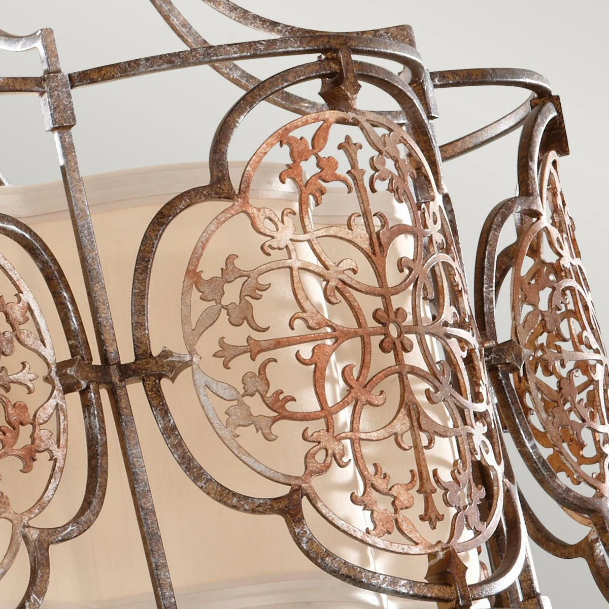 Marcella 3L Semi Flush Ceiling Light - British Bronze/Oxidized Bronze Finish - Image 2