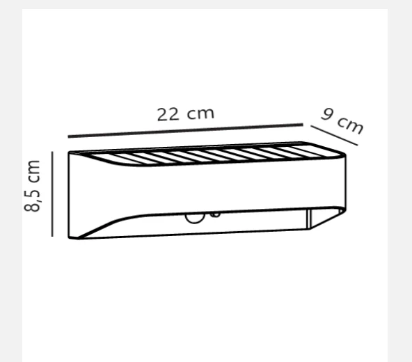 Marcellio Solar Wall light- Black/ Brown Finish - Image 21