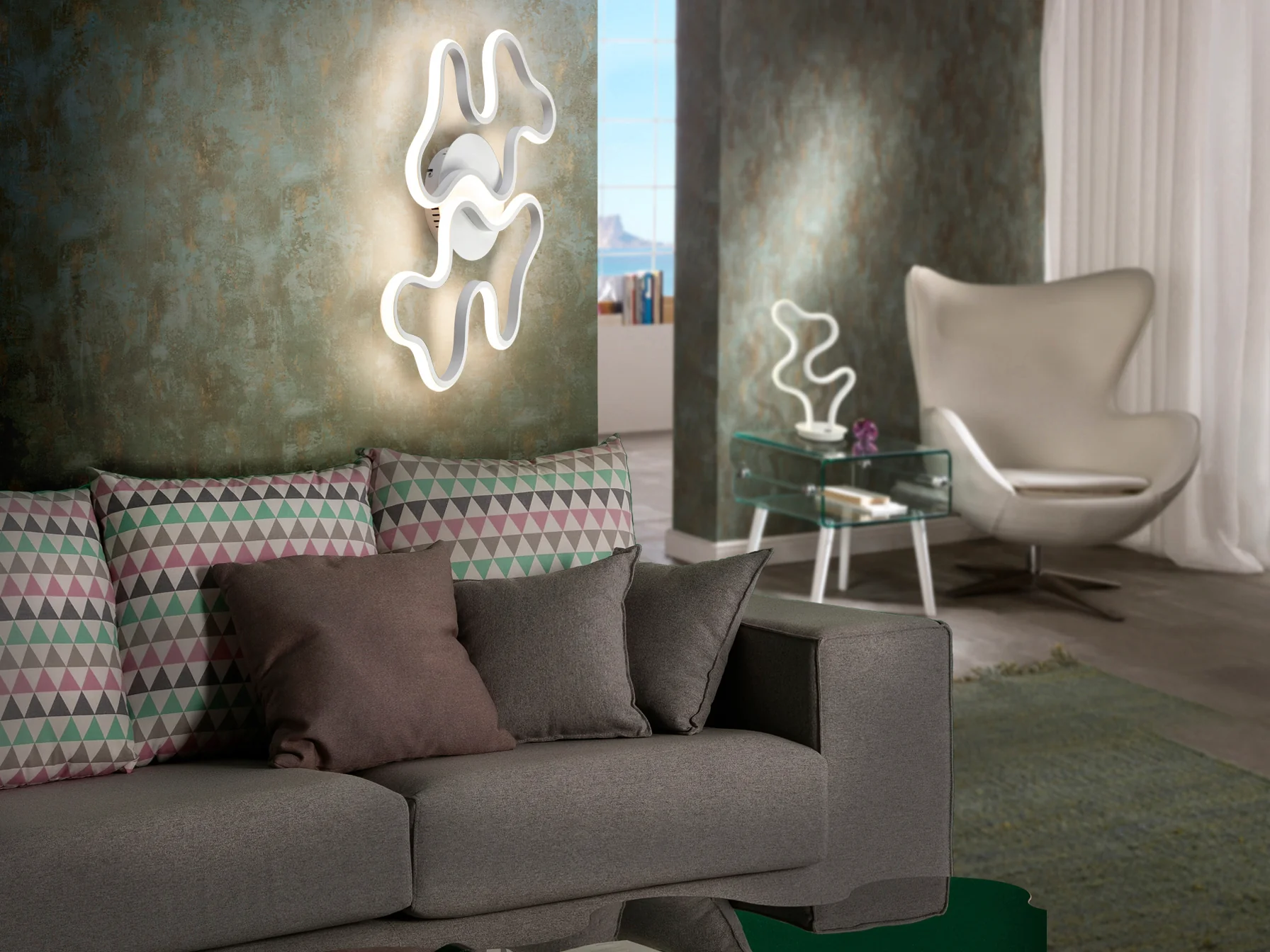 Marea Ceiling Light - White Finish - Image 4