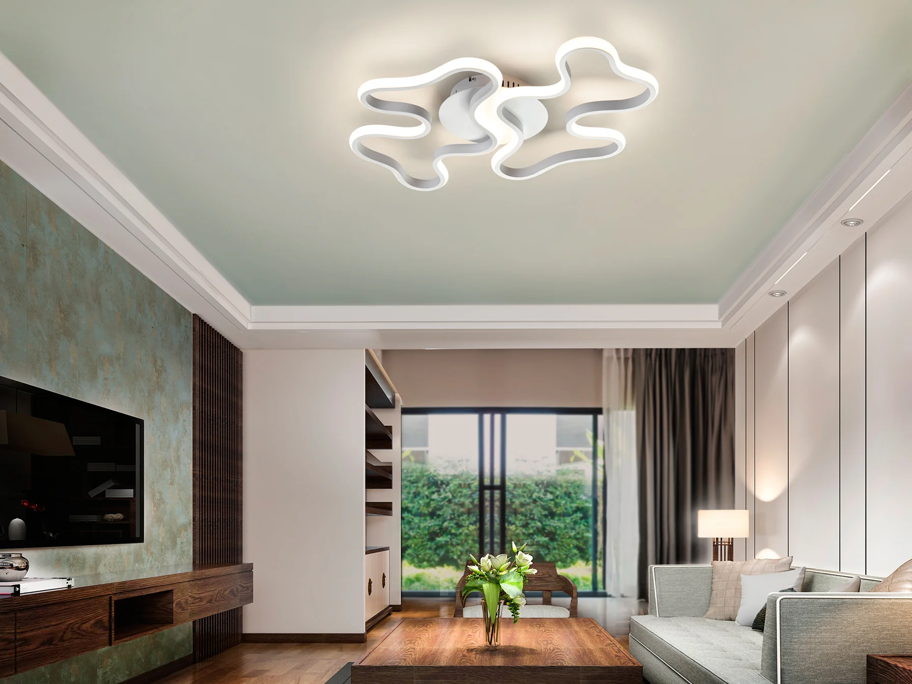 Marea Ceiling Light - White Finish - Image 7