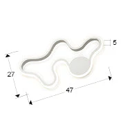 Marea LED Wall Light - White - Image 3