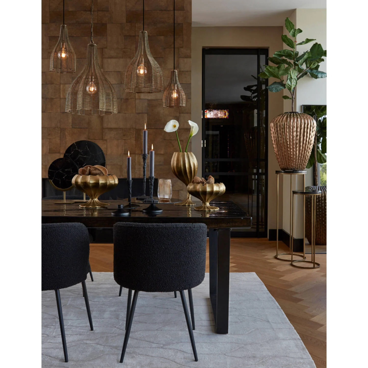 Mariama 1Lt Hanging lamp - Antique Bronze - Image 6