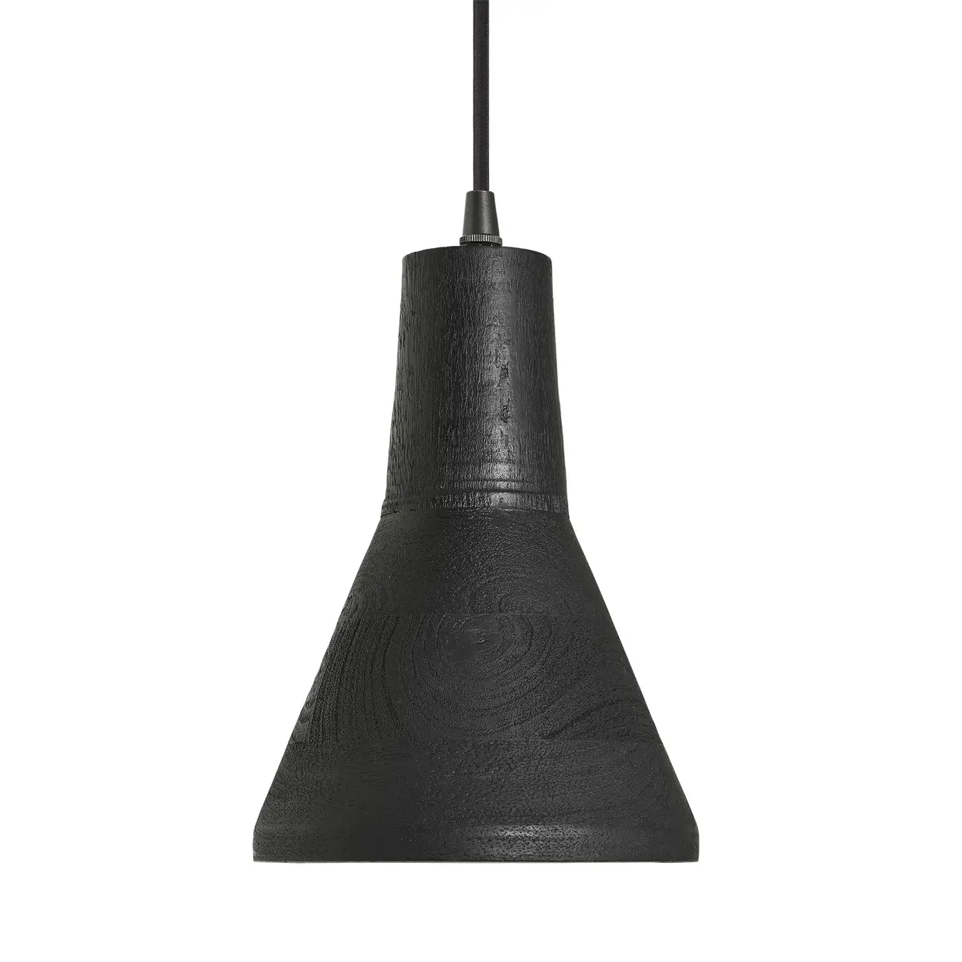 Maribo Wooden Pendant Light - Black/ Natural Finish - Image 6
