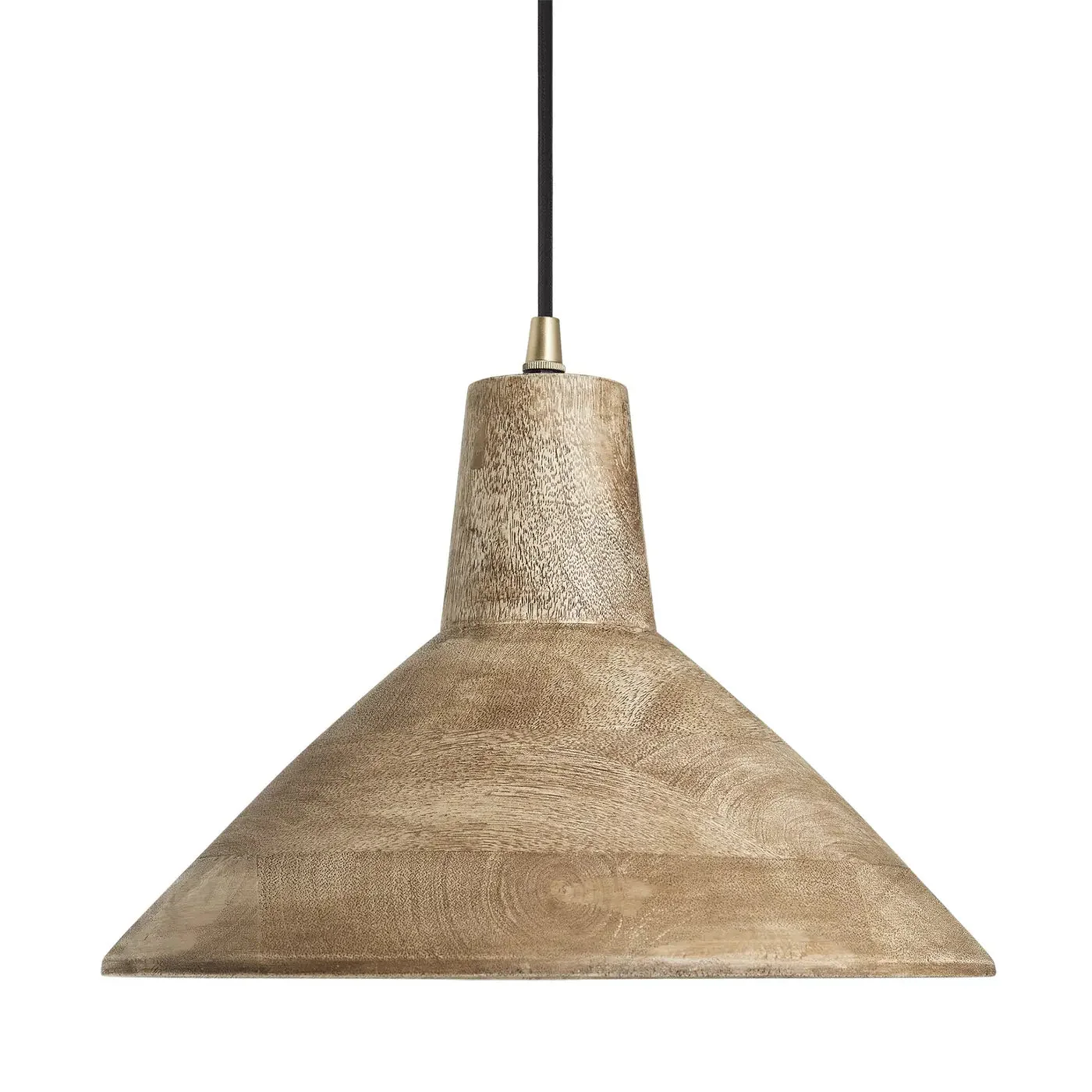 Maribo Wooden Pendant Light - Black/ Natural Finish - Image 7