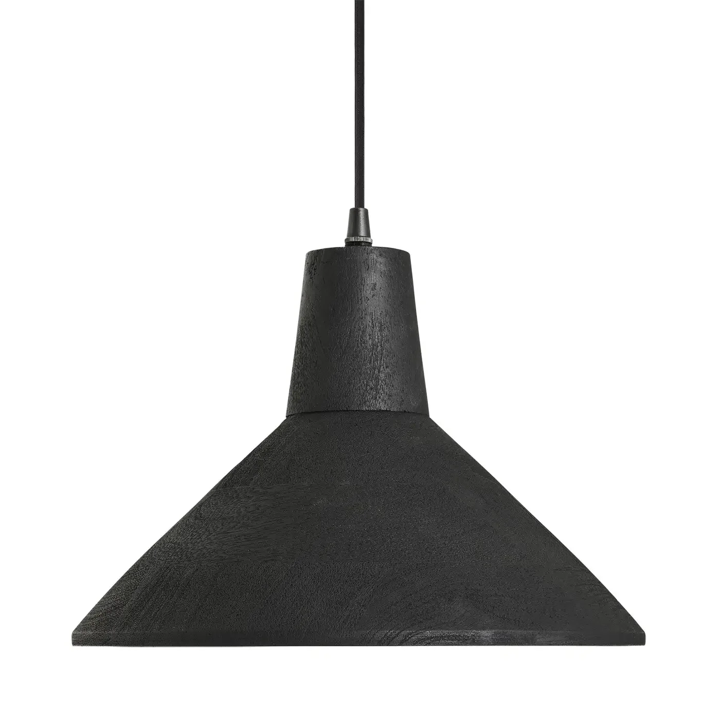 Maribo Wooden Pendant Light - Black/ Natural Finish - Image 8