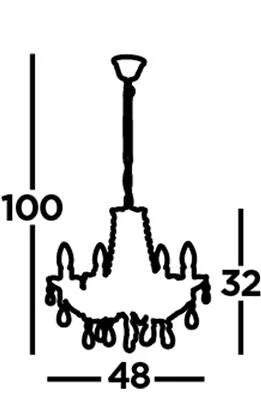 Marie Therese 5Lt Chandelier Ceiling Light - Various Crystal Finishes - Image 5