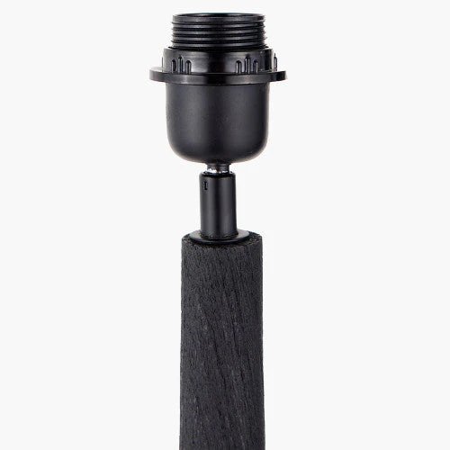 Marin Black Wood Tall Neck Floor Lamp Base - Image 2