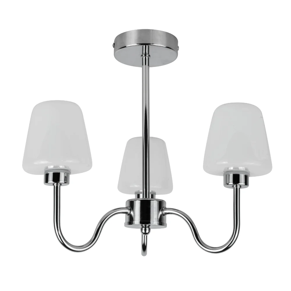 Marina 3/5Lt Bathroom Ceiling Light- Satin Brass/ Polished Chrome Finish - Image 6