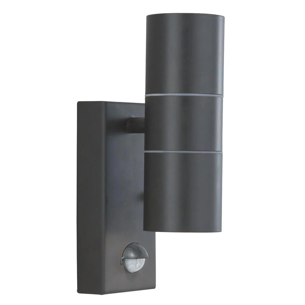 METRO OUTDOOR WALL LIGHT - STAINLESS STEEL METAL & GLASS